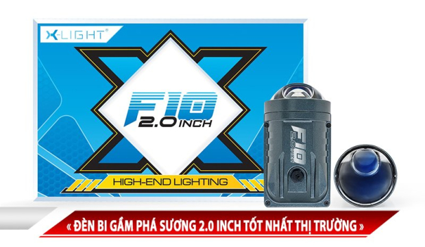 BI GẦM X-LIGHT F10 2.0 2024 - ĐÈN BI GẦM PHÁ SƯƠNG 2.0 INCH TỐT NHẤT THỊ TRƯỜNG
